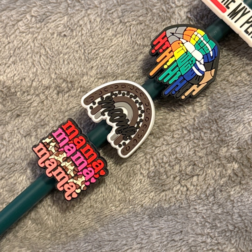 🌻 Bundle of 5 Straw / Pencil Charms - Picture 2 of 4